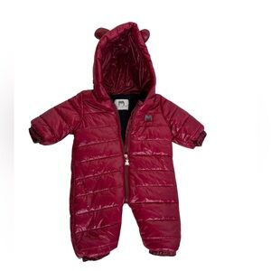 Mother’s Babybear Raspberry Pink Puffer Pram, Size 6-9 Months